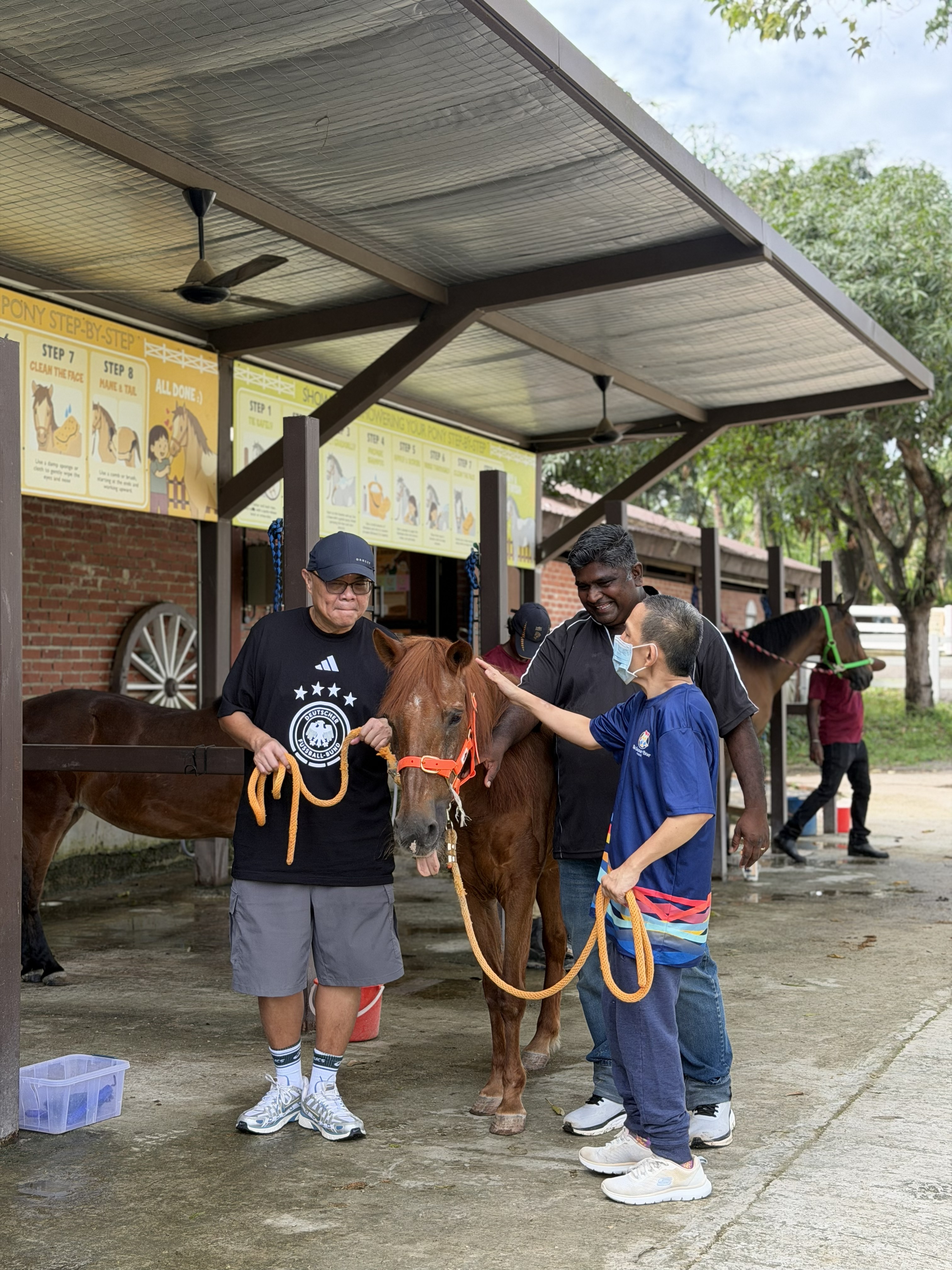 A gentle equine-assisted Gallop Cares moment