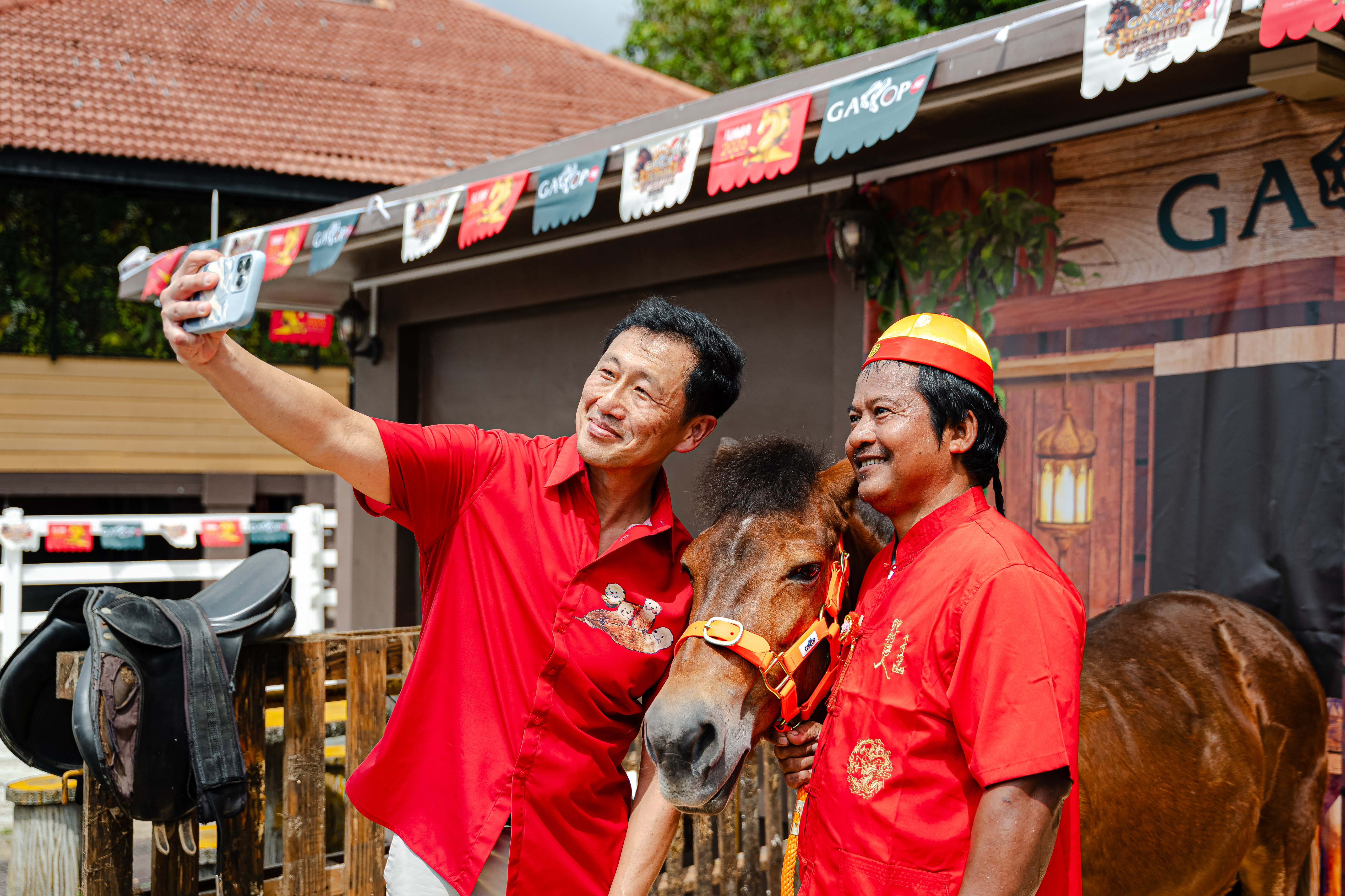 Opening ceremony activities at Gallop Stable
