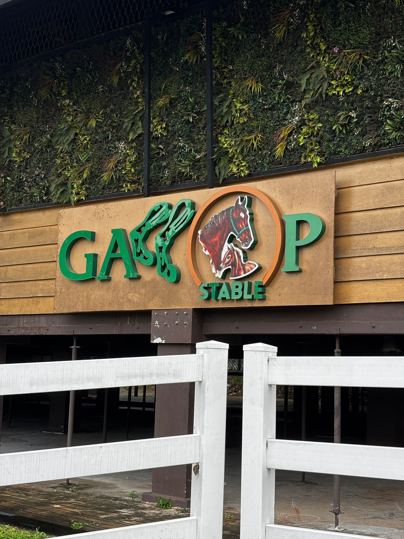 Gallop Stable entrance sign